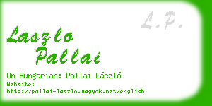 laszlo pallai business card